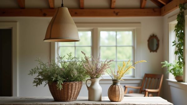 Choisir un luminaire en paille bohème chic pour une décoration naturelle