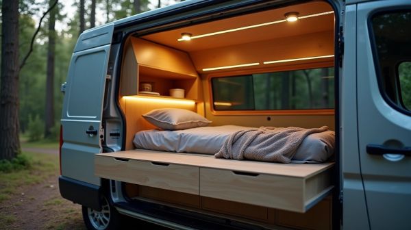 Optimisez votre couchage avec un lit peigne pour van efficace