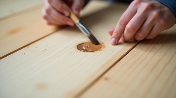 Remède efficace pour réparer un parquet troué