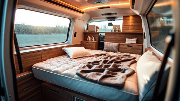 Top avantages du lit peigne pour un couchage performant en van