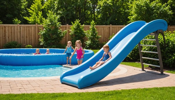 Règles d'utilisation d'un toboggan de piscine pour enfants